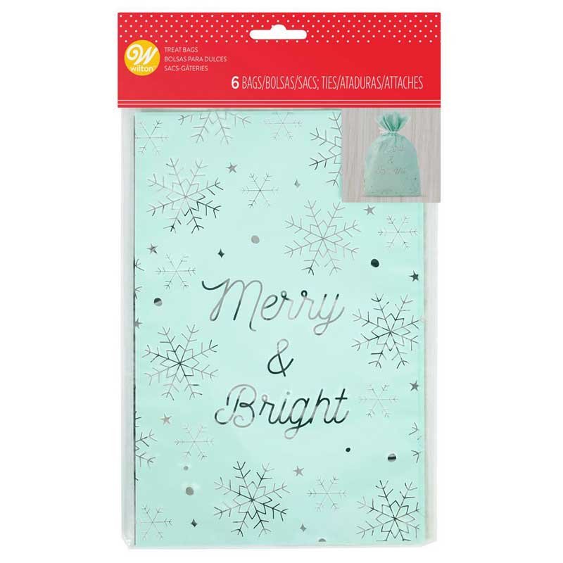 Sacs à bonbons et à biscuits Merry & Bright Wilton Sacs à bonbons et à biscuits Merry & Bright Wilton