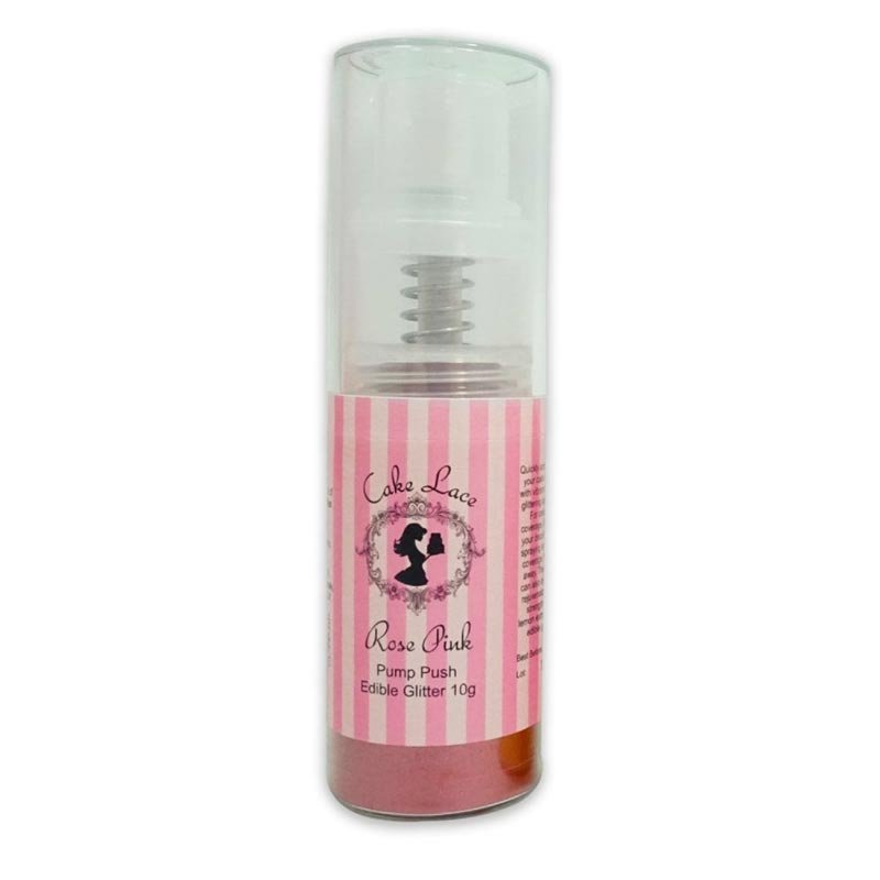Pompe Push paillettes comestibles Or Rose Claire Bowman Pompe Push paillettes comestibles Or Rose Claire Bowman