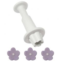 Emporte-pièce poussoir petite fleurs assortis set/4