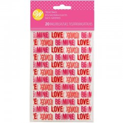 Sachets à friandises Love St Valentin pk/20 Wilton