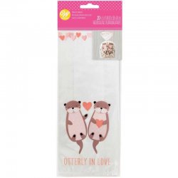 Sachets à friandises Utterly in love St Valentin pk/20 Wilton