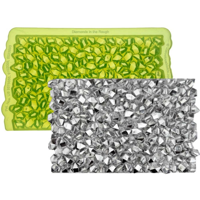 Tapis de texture silicone Diamants à l'état brut Marvelous Molds Tapis de texture silicone Diamants à l'état brut Marvelous Molds
