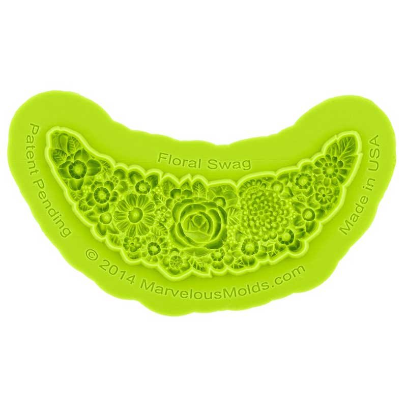 Moule silicone Floral Swag Marvelous Molds Moule silicone Floral Swag Marvelous Molds