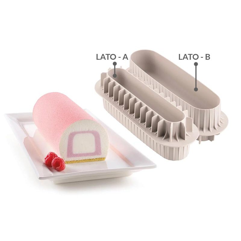 Kit moule bûche et tapis silicone Silikomart 