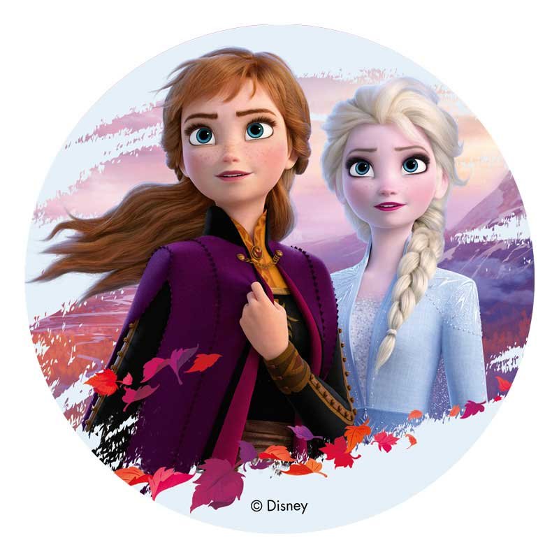 Disque azyme la reine des neiges 2 Anna et Elsa Disney
