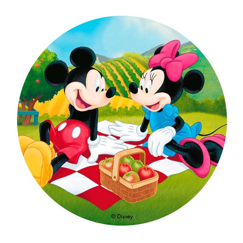 Disque azyme Mickey et Minnie au piquenique Disney Disque azyme Mickey et Minnie au piquenique Disney