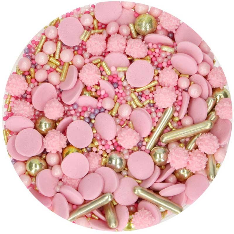 Sprinkle Glamour Pink 65g FunCakes Sprinkle Glamour Pink 65g FunCakes