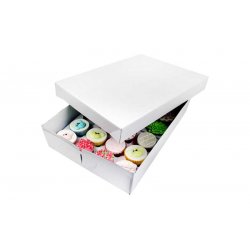 Boîte blanche à 24 cupcakes PME