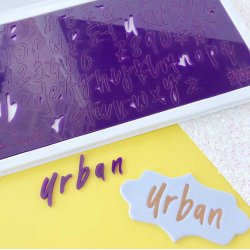 Embosseur URBAN Majuscules, minuscules, nombres et symboles Sweet Stamp