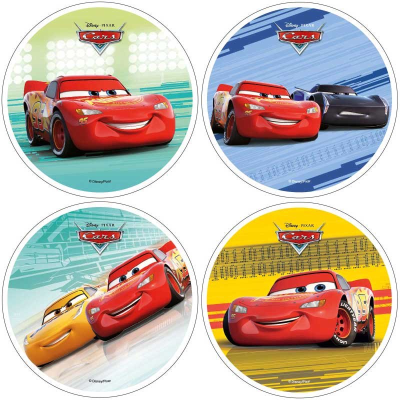 Disque en azyme de décorations de gâteau Cars 3 Disney