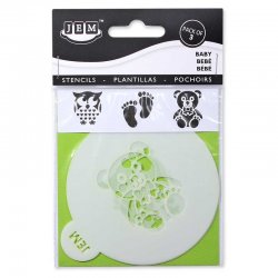 Pochoirs, Stencil baby-shower pk/3 JEM