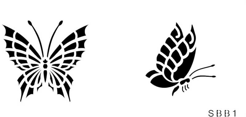 Pochoirs, Stencil deux papillons JEM dès 4,19 € | Cake Délice – Pro...