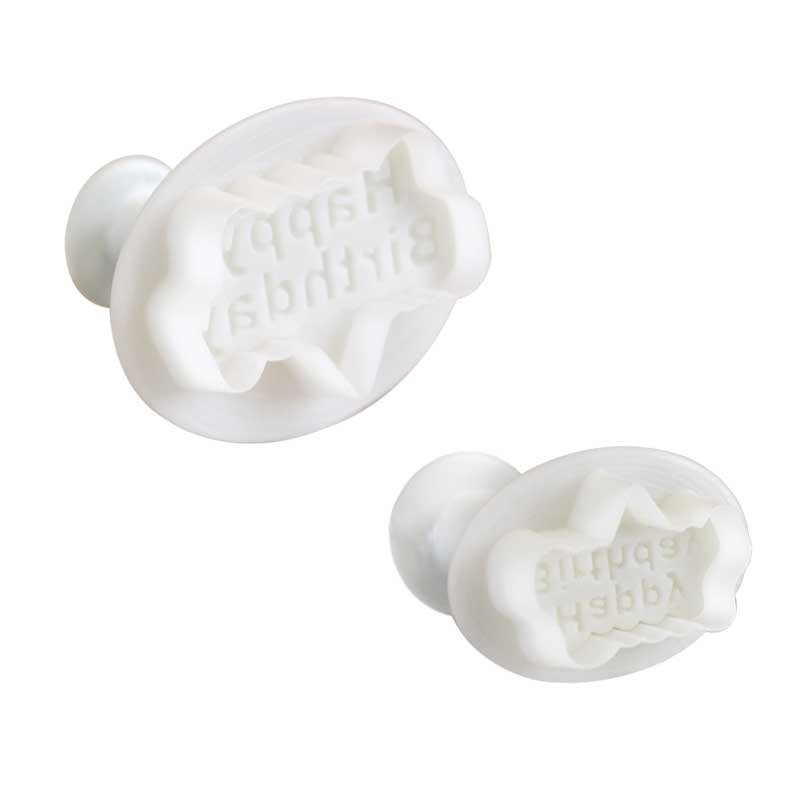 Emporte-pièce poussoir Happy Birthday set/2 PME Emporte-pièce poussoir Happy Birthday set/2 PME