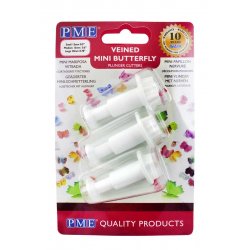 Emporte-pièce poussoir mini Papillons set/3 PME