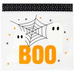 Sachets à Confiserie Refermables Halloween Boo pcs/20 Wilton