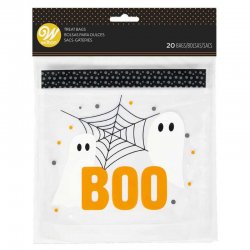 Sachets à Confiserie Refermables Halloween Boo pcs/20 Wilton