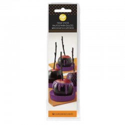 Bâtonnets Branche Noir Halloween pk/12 Wilton
