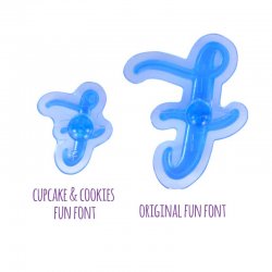 Kit Stamp embosseur Fun Fonts Cupcakes et Cookies Collection 1 PME