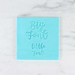 Kit Stamp embosseur Fun Fonts Cupcakes et Cookies Collection 1 PME