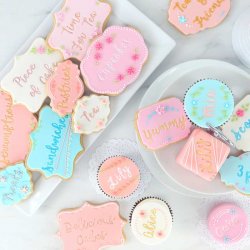 Kit Stamp embosseur Fun Fonts Cupcakes et Cookies Collection 1 PME