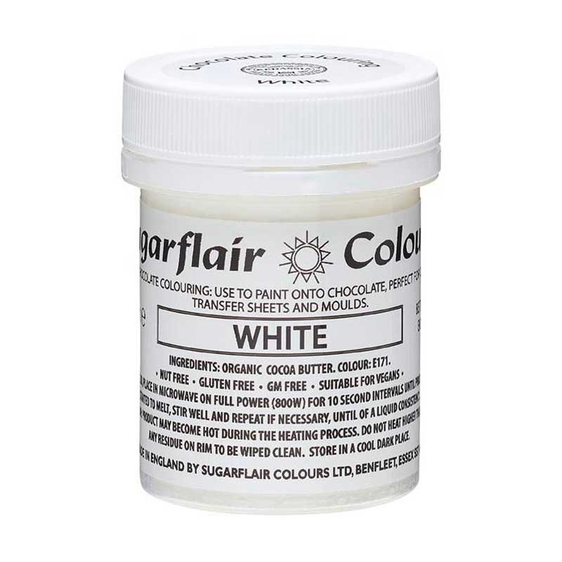 Colorant Blanc pour chocolat 35g Sugarflair
