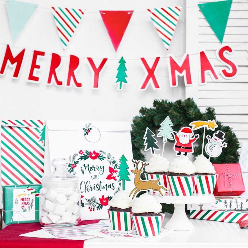 Topper De Noël "Joyeux Noël" En Forme De Sapin - Darice, Dimensions 4 X 3,88 Pouces