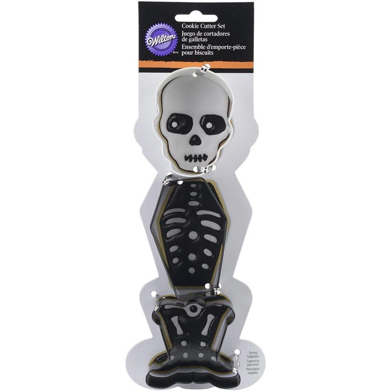 Emporte-pièces squelette Halloween set/3 Wilton