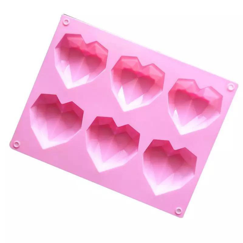 Moule De Silicone Soft - Coeur 3d 50 x 30 mm