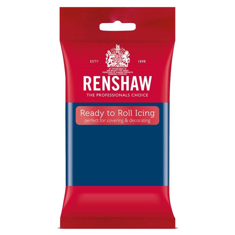 Pâte à sucre PRO bleu saphir 250g Renshaw Pâte à sucre PRO bleu saphir 250g Renshaw