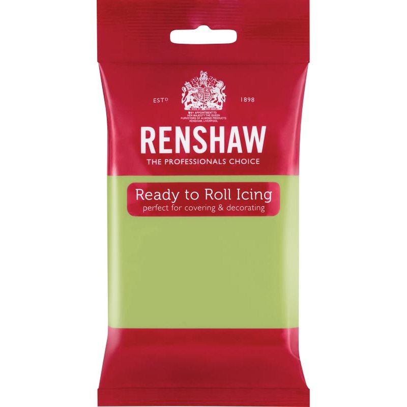 Pâte à sucre PRO Vert pastel 250g Renshaw Pâte à sucre PRO Vert pastel 250g Renshaw
