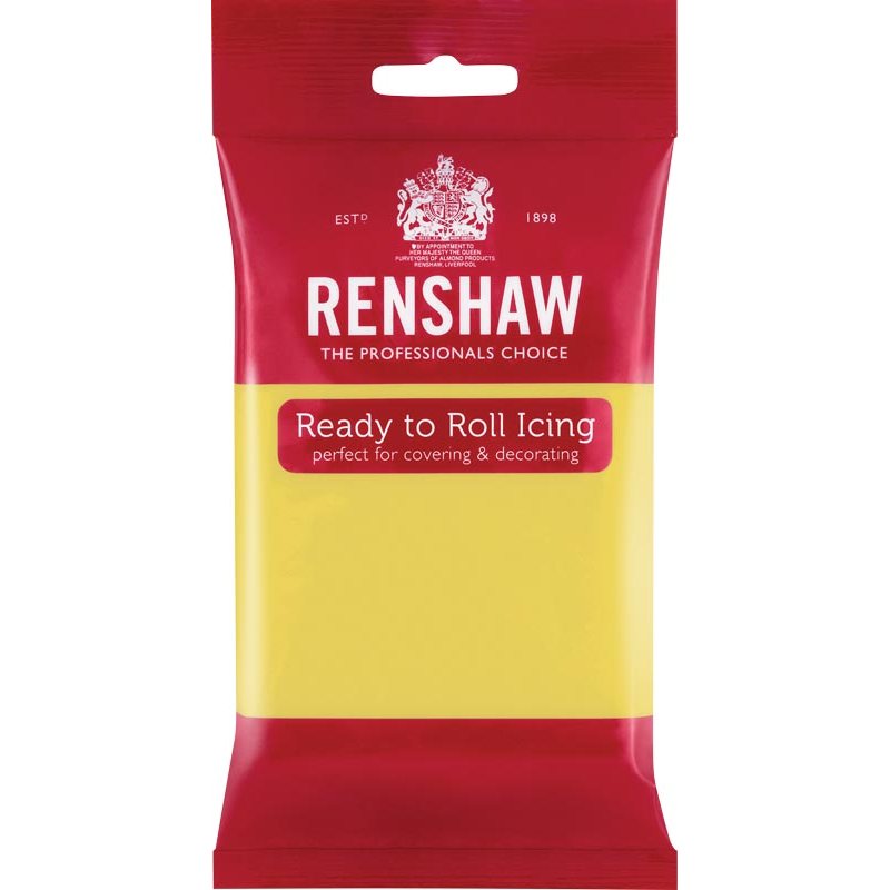 Pâte à sucre PRO Jaune pastel 250g Renshaw Pâte à sucre PRO Jaune pastel 250g Renshaw
