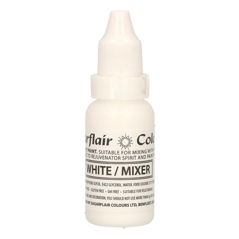 Colorant liquide comestible Blanc 14ml Sugarflair