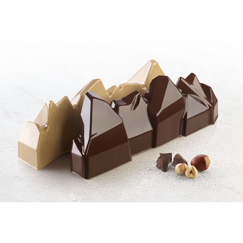 Moule Bûche 3D Diamond - SilikoMart