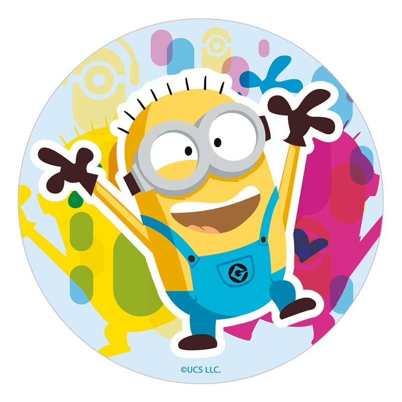 Disque pour gâteau Minions 20cm