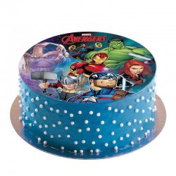 Disque comestible pour gâteau Avengers Marvel