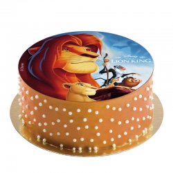 Disque comestible pour gâteau Le Roi Lion Disney