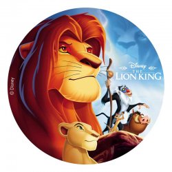 Disque comestible pour gâteau Le Roi Lion Disney