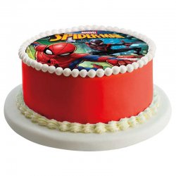 Disque comestible pour gâteau Ultimate SpiderMan Marvel