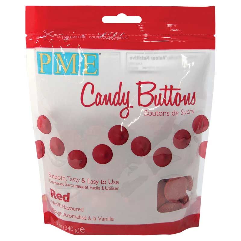 Candy Buttons Rouge 340 gr PME