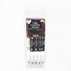 Pack Feutres alimentaires doubles mines pk/5 Rainbow Dust