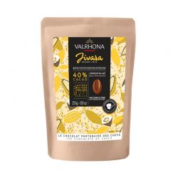 JIVARA 40% chocolat au lait de couverture en Fèves 250Gr valrhona