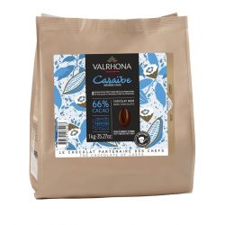 CARAIBE 66% chocolat noir de couverture 1Kg valrhona