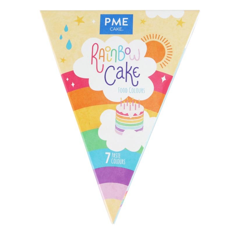 Kit de colorants alimentaires special Rainbow Cake PME