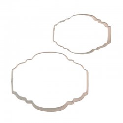 Emporte-pièce métal plaques Biscuits et Gâteaux Style 2 Set/2 PME