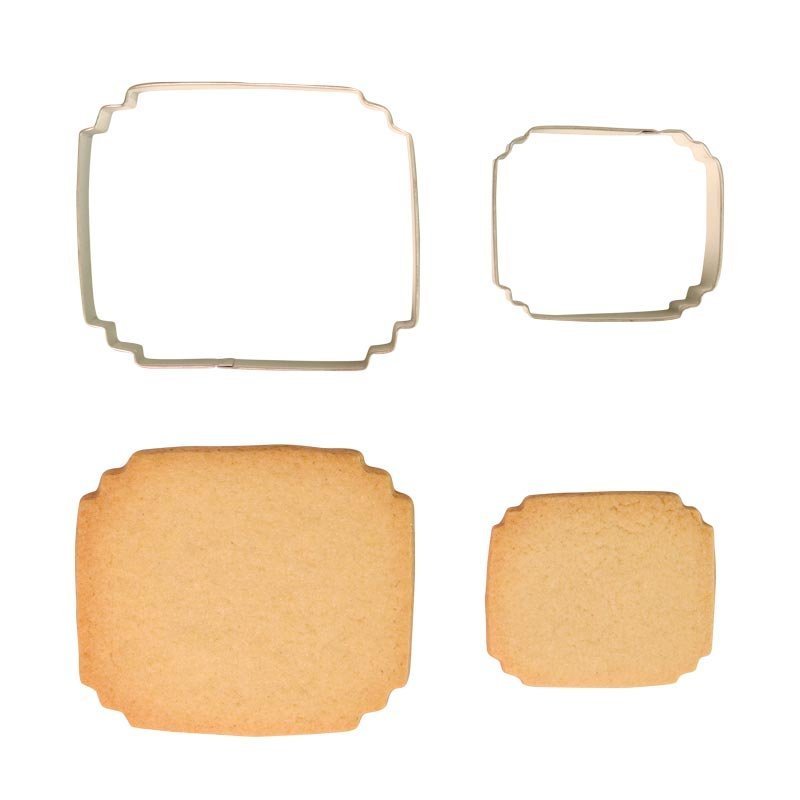 Lot De 2 Emporte-pièces PME Pour Biscuits Et Gâteaux - Argenté, Acier étamé, Idéal Pour Pâte à Sucre Et Pâte à Cookies