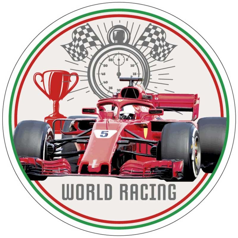 Home Garden Auto Formule 1 Decoration Gateau Disque Azyme Comestible Anniversaire Greeting Cards Party Supply