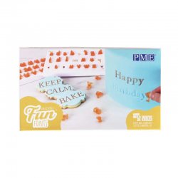 Kit Stamp embosseur Fun Fonts Cupcakes et Cookies Collection 2 PME