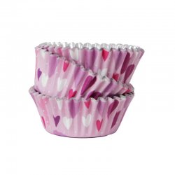 Caissettes à Cupcakes en Aluminium Cups Love Hearts pk/30 PME