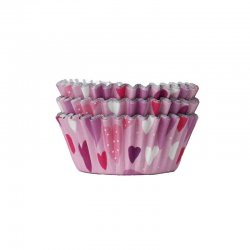 Caissettes à Cupcakes en Aluminium Cups Love Hearts pk/30 PME