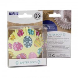 Caissettes à Cupcakes en Aluminium Oeufs de Pâques pk/30 PME à 3,49 €